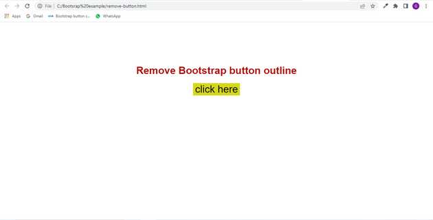 Bootstrap, Remove, Outline, Button