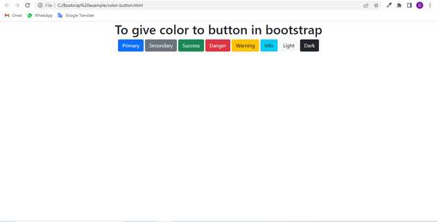 Bootstrap, Color, Button