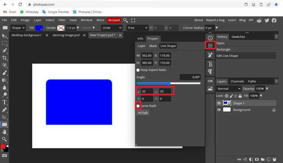 How To Curve A Rectangle In Photopea? - AGuideHub