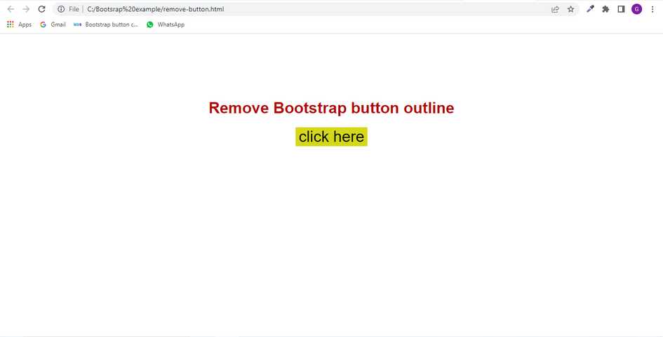 How To Remove Bootstrap Button Outline? - AGuideHub