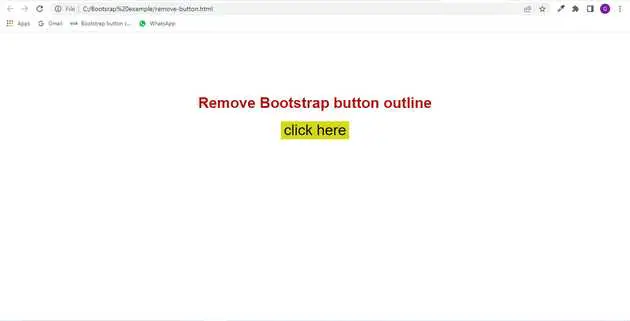 Bootstrap, Remove, Outline, Button