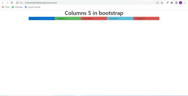Bootstrap, Columns