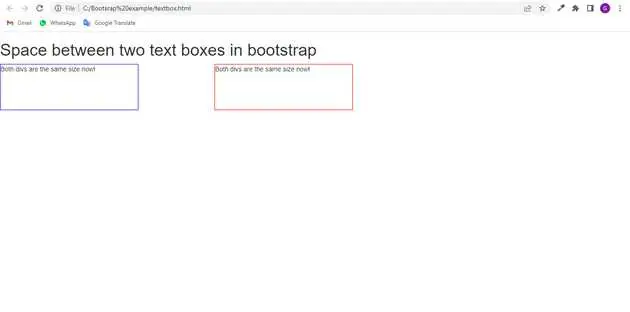 Bootstrap, Text, Boxes