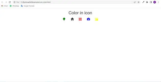 Bootstrap, Icon, Color