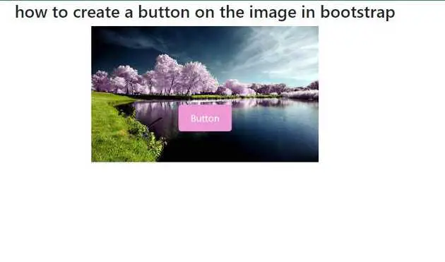 Bootstrap, button, on, image