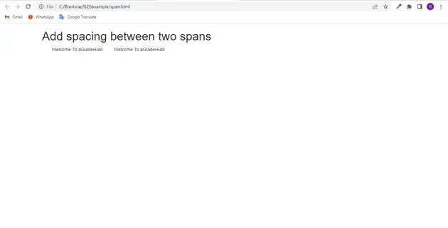 Bootstrap, Spacing, Two, Spans
