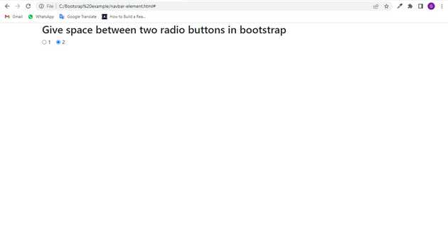 Bootstrap, Two, Radio, Buttons