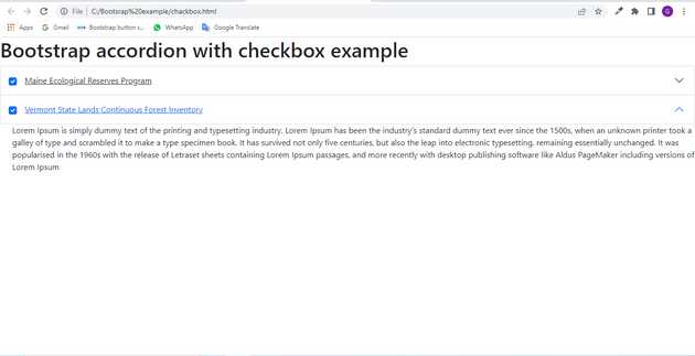 Bootstrap, Accordion, With, Checkbox
