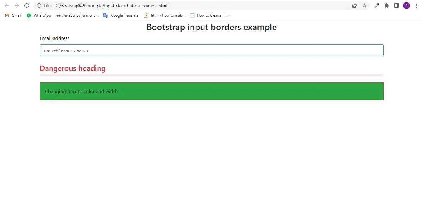 Materialisme Kwaadaardige tumor patroon Bootstrap input border example - aGuideHub