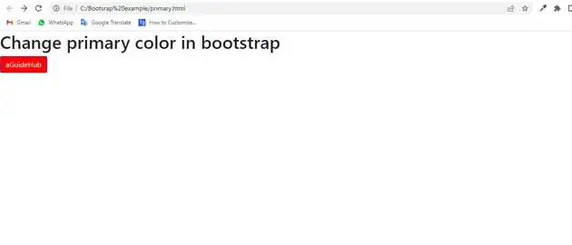 Bootstrap, Change Primary