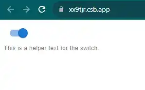 React, switch, helper, text