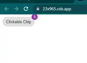 React, chip, with, badge