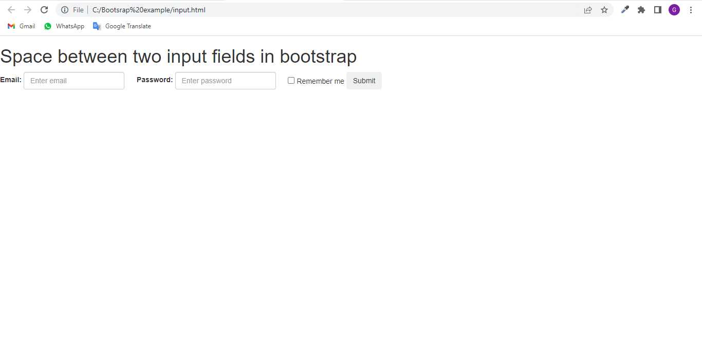 how-to-give-space-between-two-input-fields-in-bootstrap-aguidehub