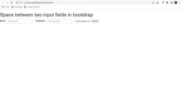 Bootstrap, Input, Fields