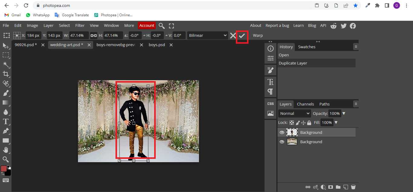 How to change background image in photopea? - aGuideHub