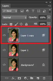 Photoshop, Select, Layer, ctrl+j