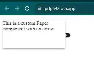 React, paper, with, arrow