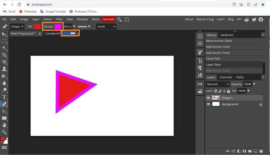 How to use the pen tool in photopea? - aGuideHub